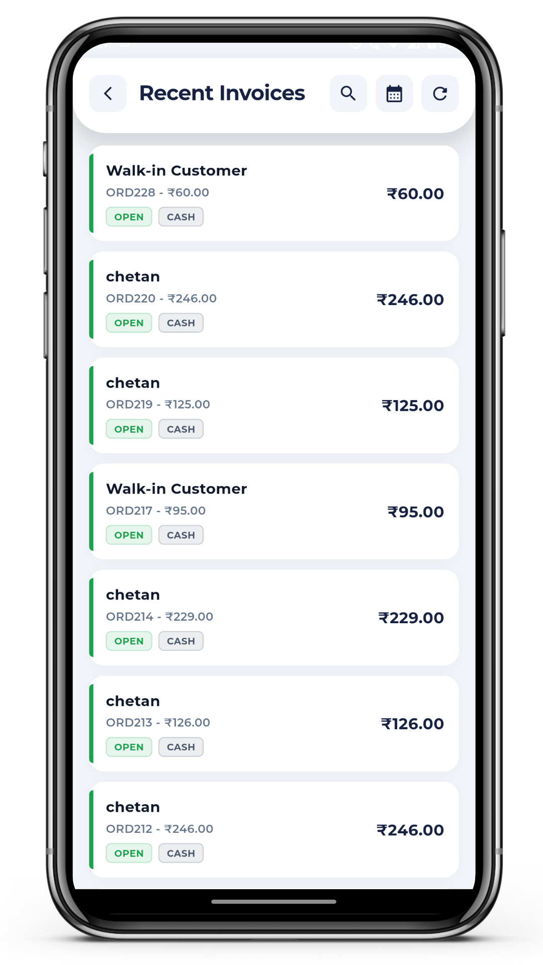 Order Management Interface